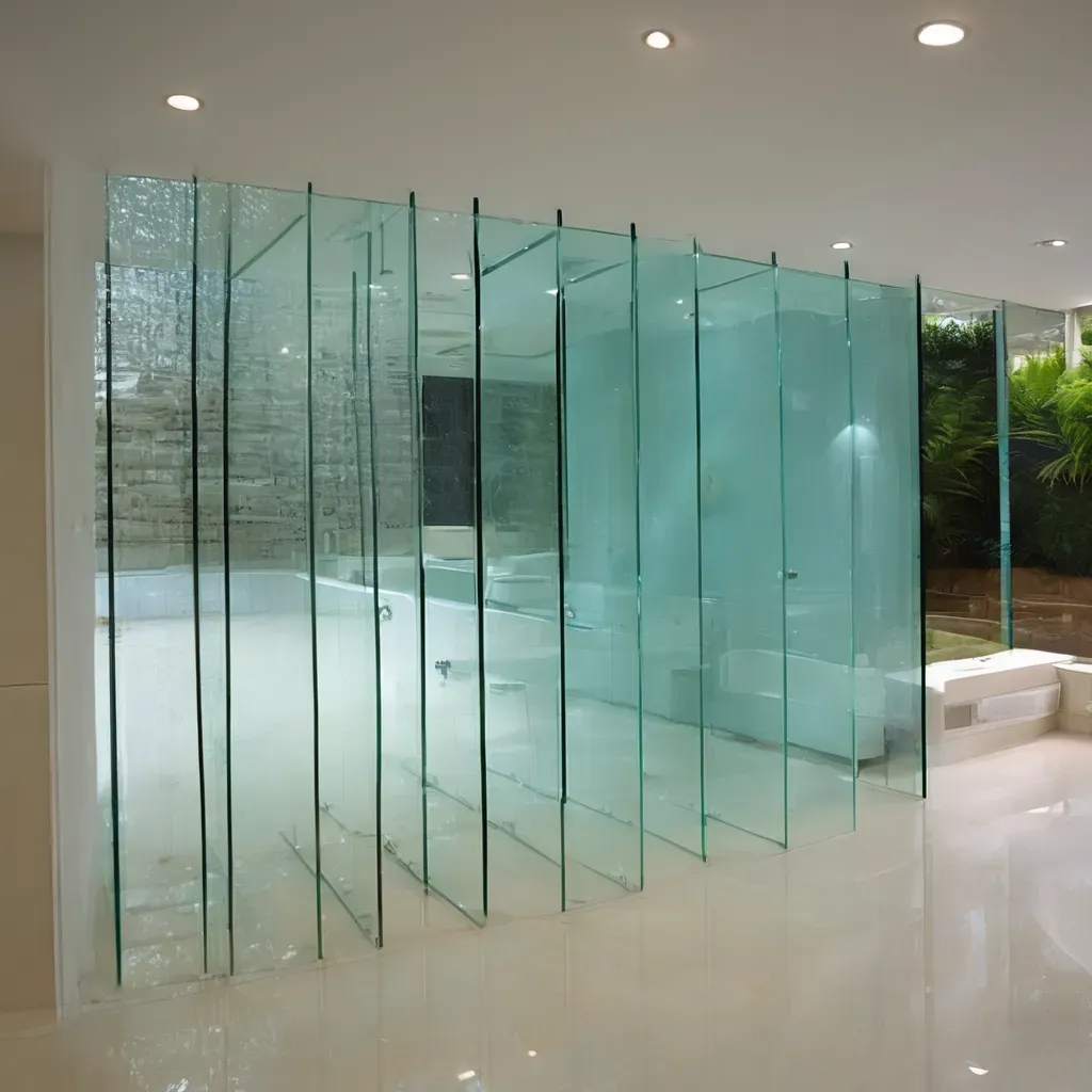 "3mm toughened glass sheet with a stylish reflective surface, showing its strength and transparency, priced in Bangalore."