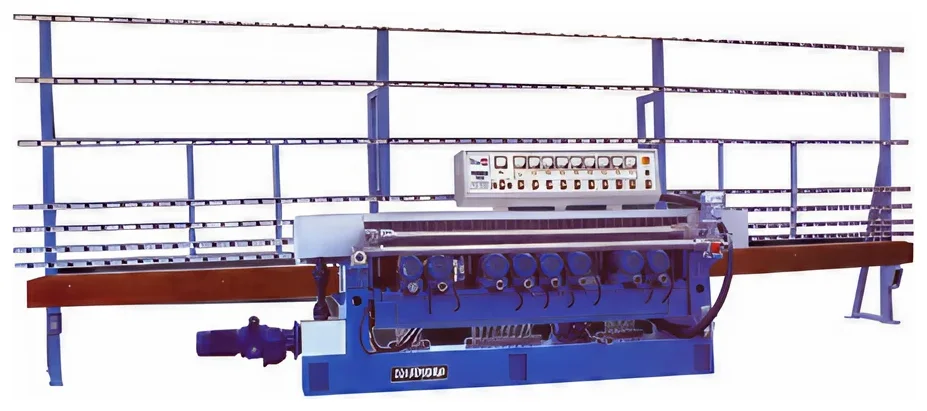 Glass straight line edging machine