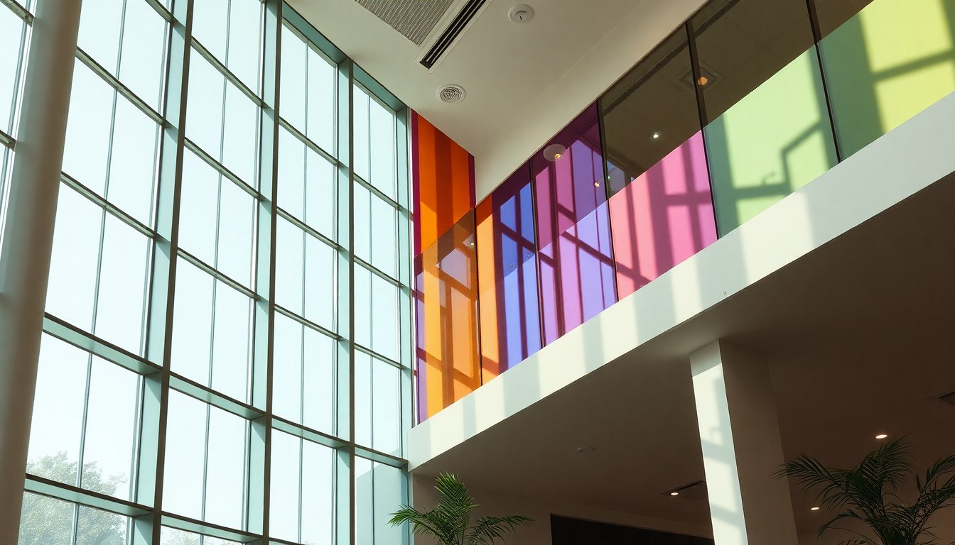 Colored glass panels Bangalore