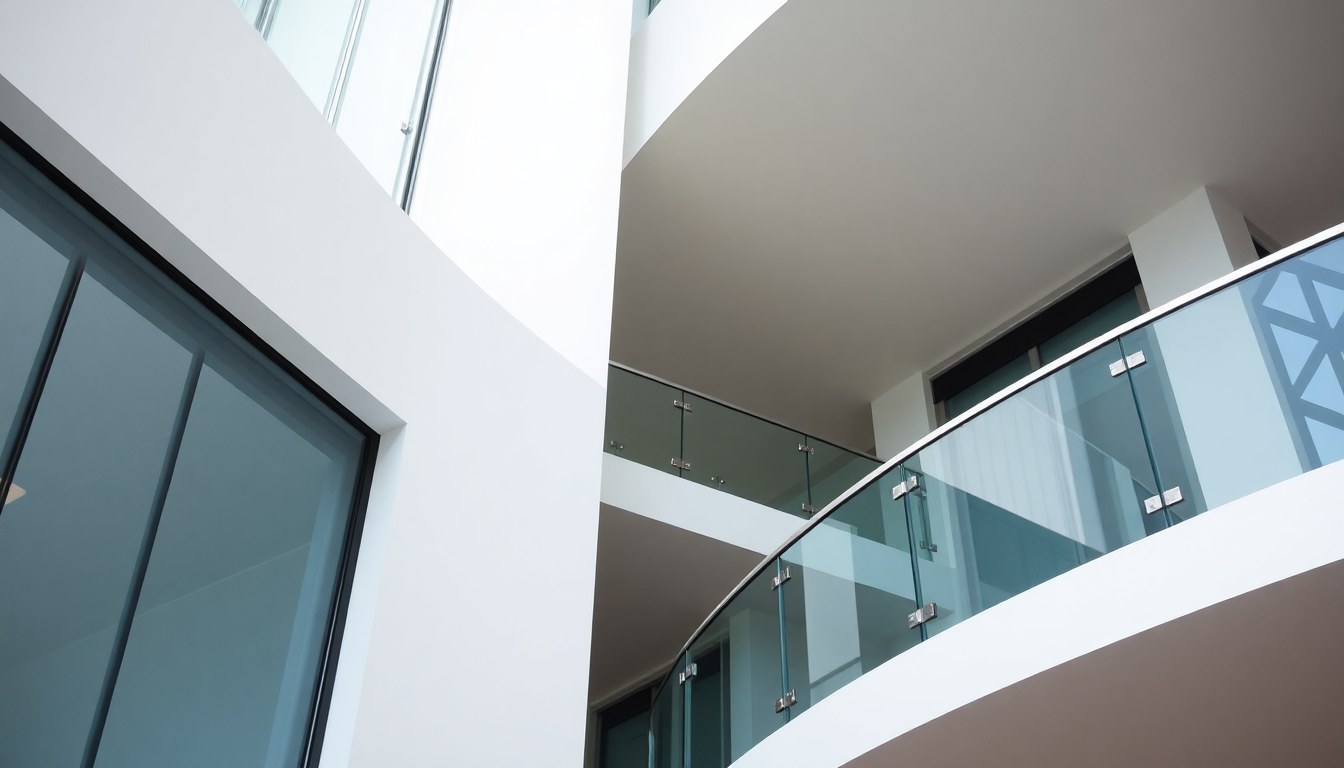 Glass Railing Installation on Curved Balconies: Engineering & Design