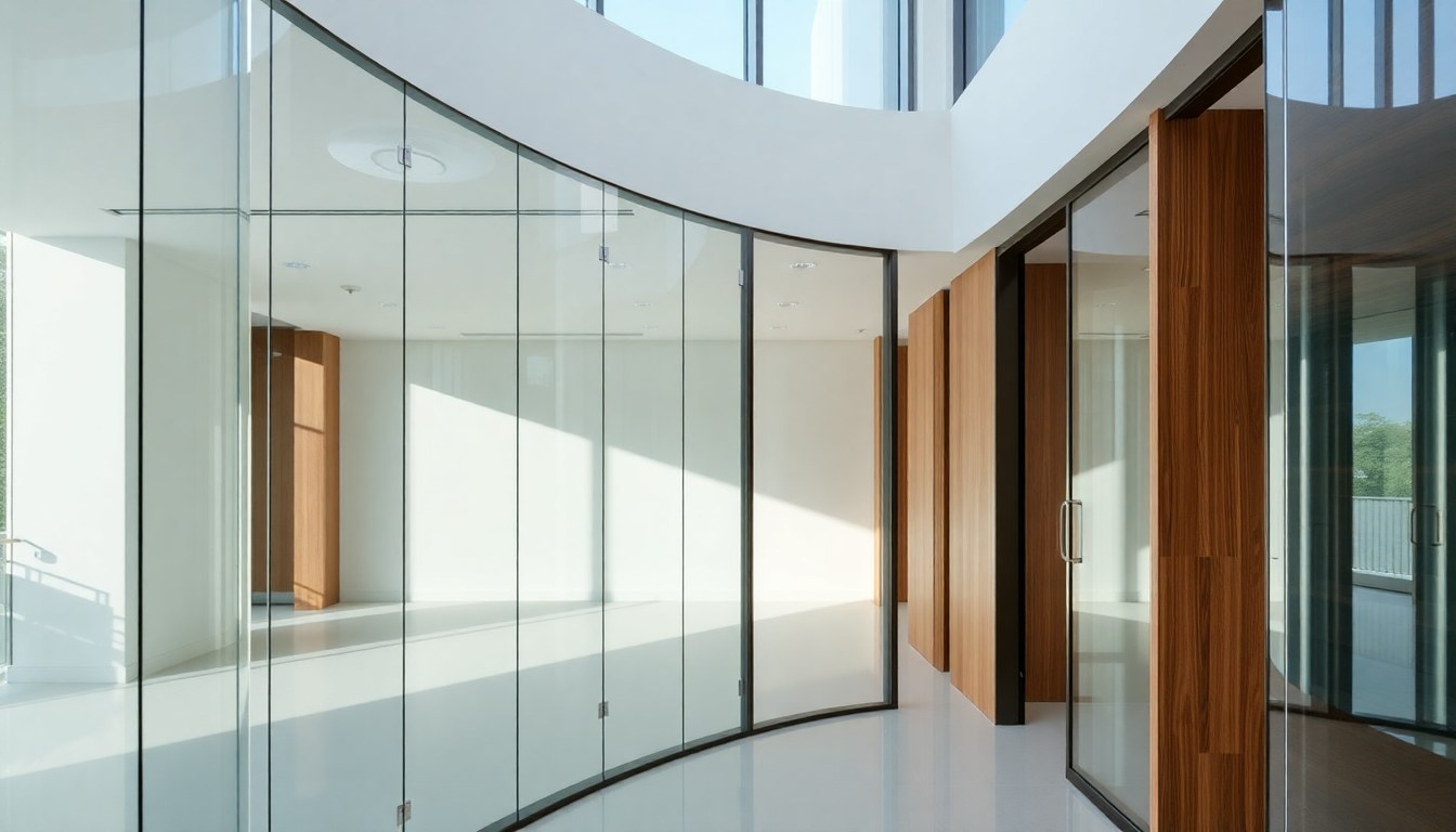 Curved Glass Partitions: Design Ideas and Installation Challenges