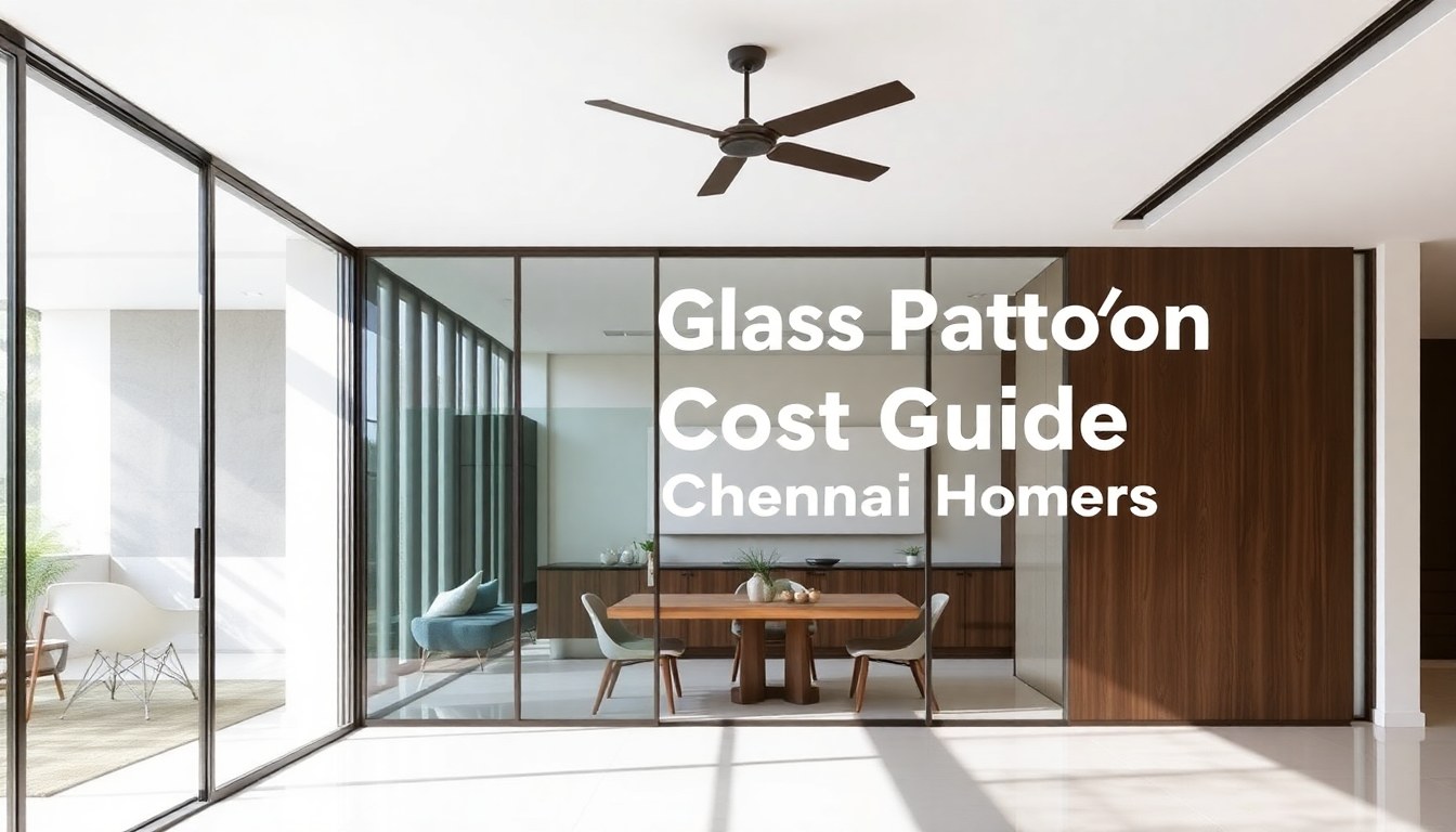 Frameless Glass Partition Cost Guide for Chennai Homes in 2026