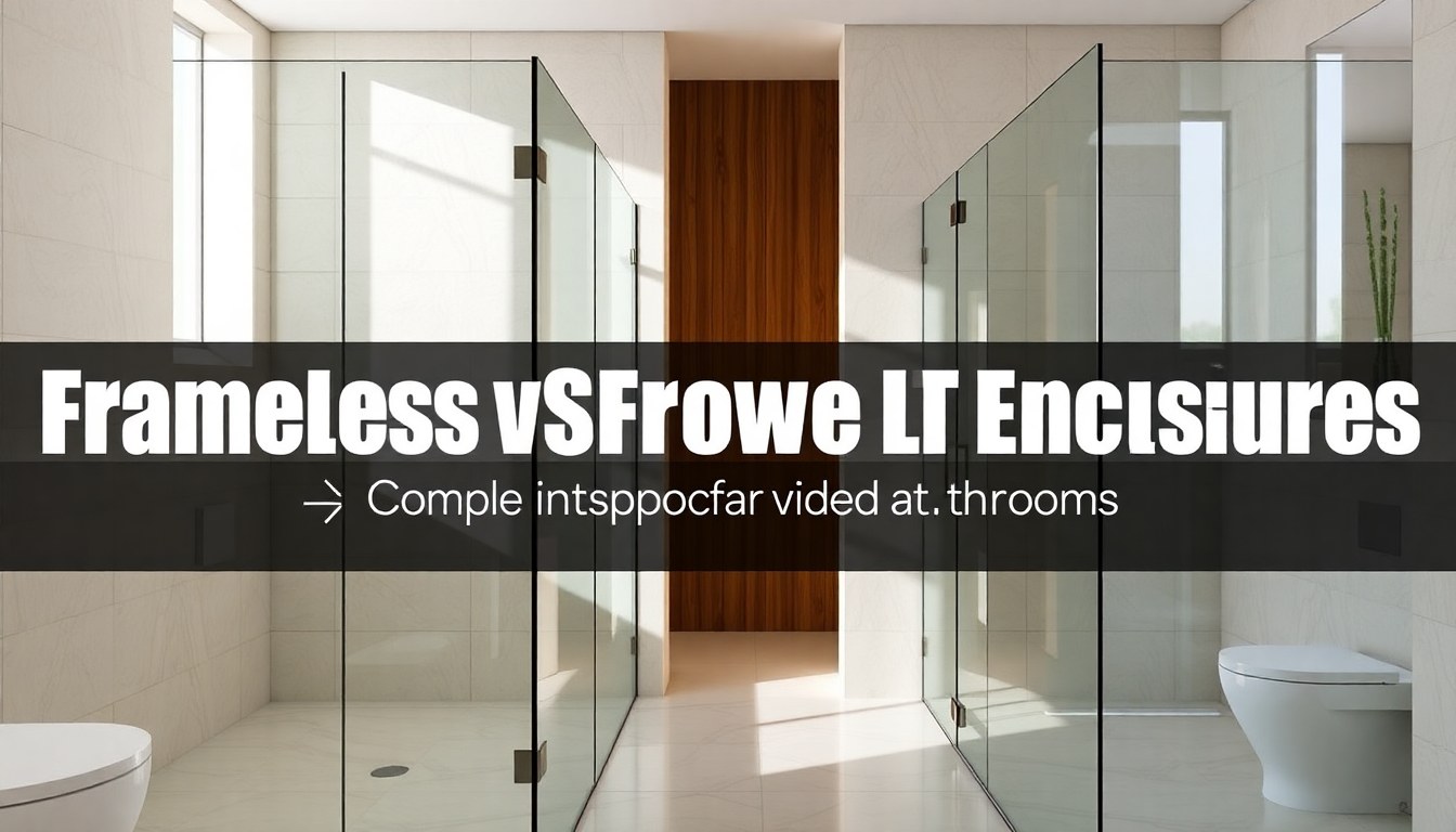 Frameless vs Framed Shower Enclosures: Complete Comparison for Indian Bathrooms