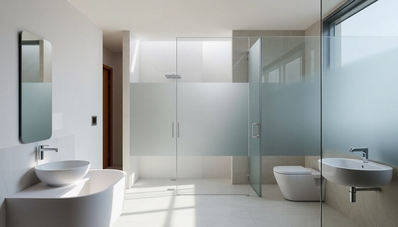 Frosted Glass vs Clear Glass for Bathroom Partitions: Complete Comparison