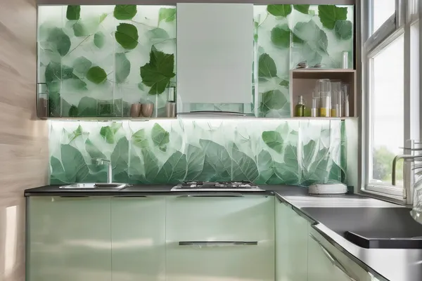 Kitchen Mint Splash — kitchen backsplash design concept