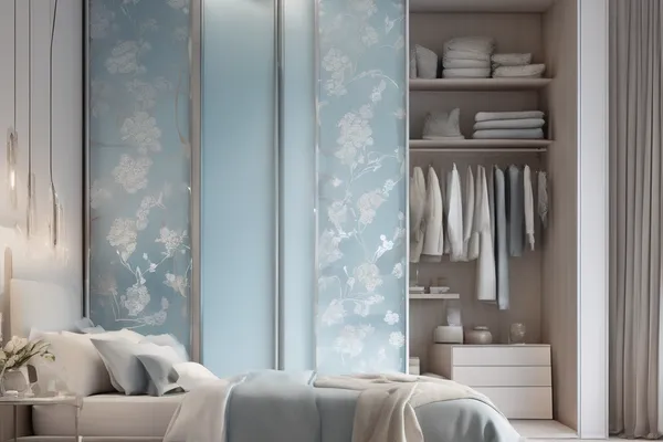 Azure Blossom — glass wardrobe design concept