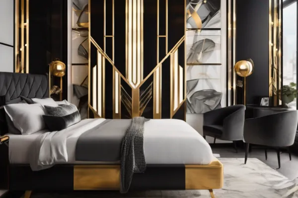 Deco Noir — glass wardrobe design concept
