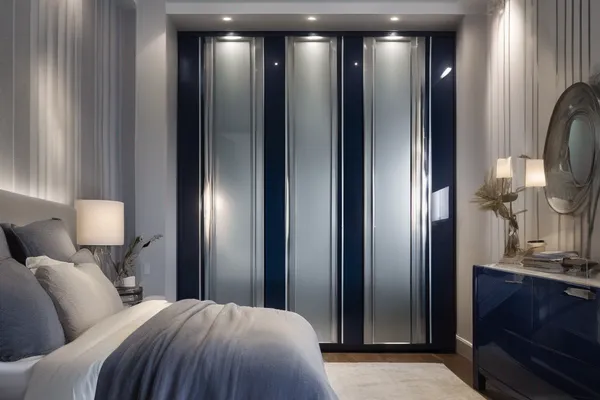 Silver Edge — glass wardrobe design concept