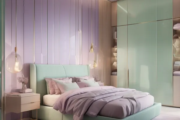 Pastel Prism — glass wardrobe design concept