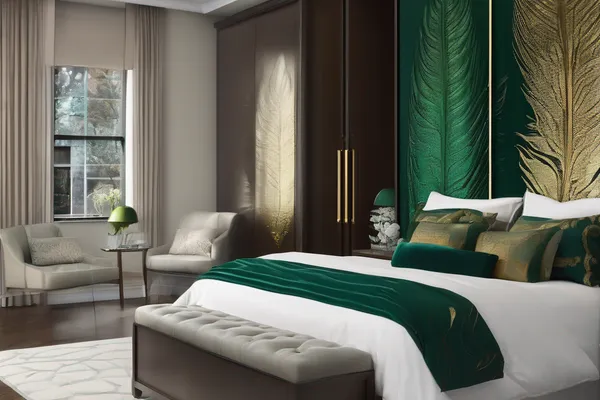 Emerald Feather — glass wardrobe design concept