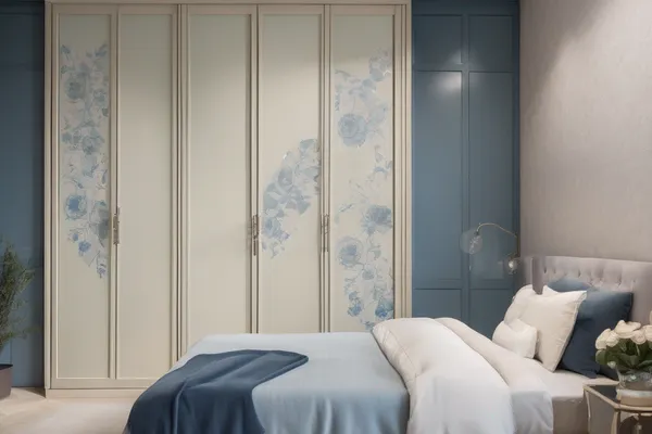 Vintage Serenity — glass wardrobe design concept