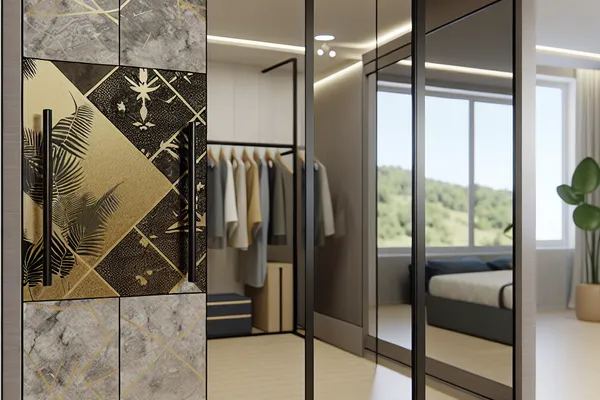 Wardrobe concept 2 — glass wardrobe design concept