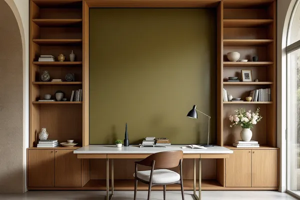 Olive Back Painted Panel — decorative glass