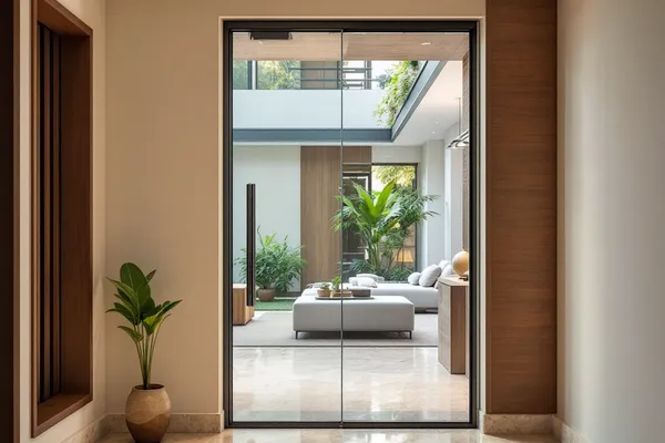 Frameless Entrance Door — glass door