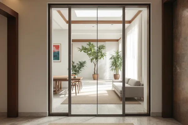 Double Leaf Office Door — glass door