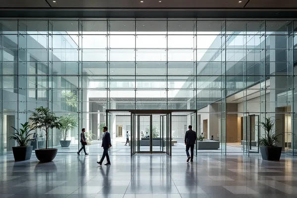 Spider Glazing Atrium — glass facade