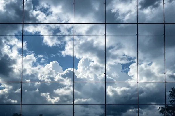 Reflective Monsoon Facade — glass facade