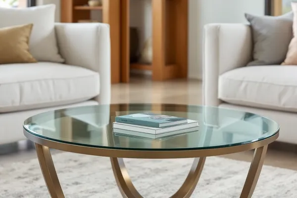 Round Coffee Table Top — furniture glass