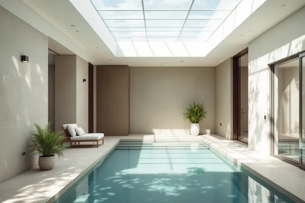 Courtyard Pool Skylight — skylight