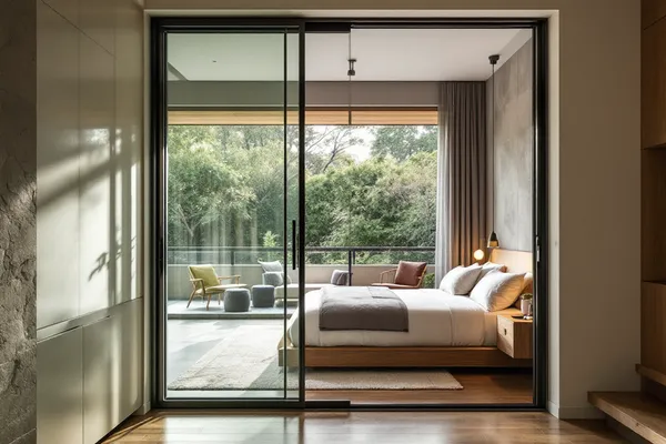 Smart Sliding Balcony Door — smart glass