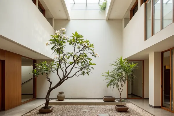Skylit Court — catalog villa design concept