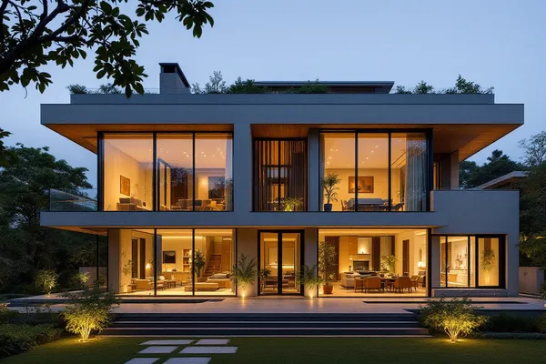Twilight Facade — catalog villa design concept