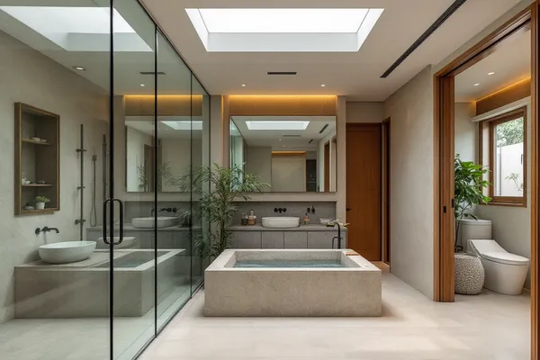 Spa Villa Bath — catalog villa design concept