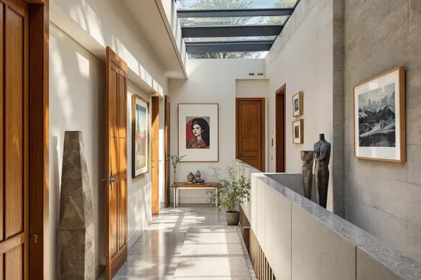 Gallery Landing — catalog villa design concept