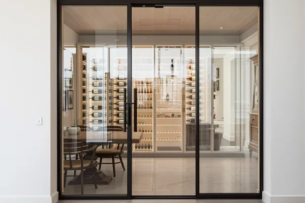 Wine Room Glass — glass interiors for a villa