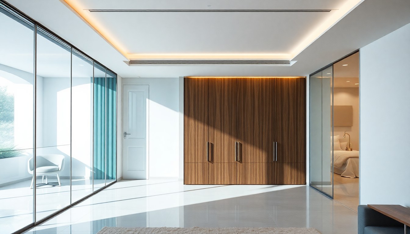 Glass Partitions & Wardrobes: Maximize Space Effortlessly