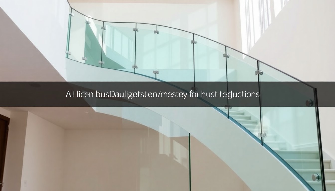 Glass Railing Installation on Curved Staircases: Engineering & Design Guide