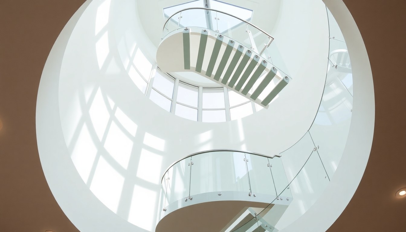 Glass Railing Installation on Spiral Staircases: Safety & Design Challenges