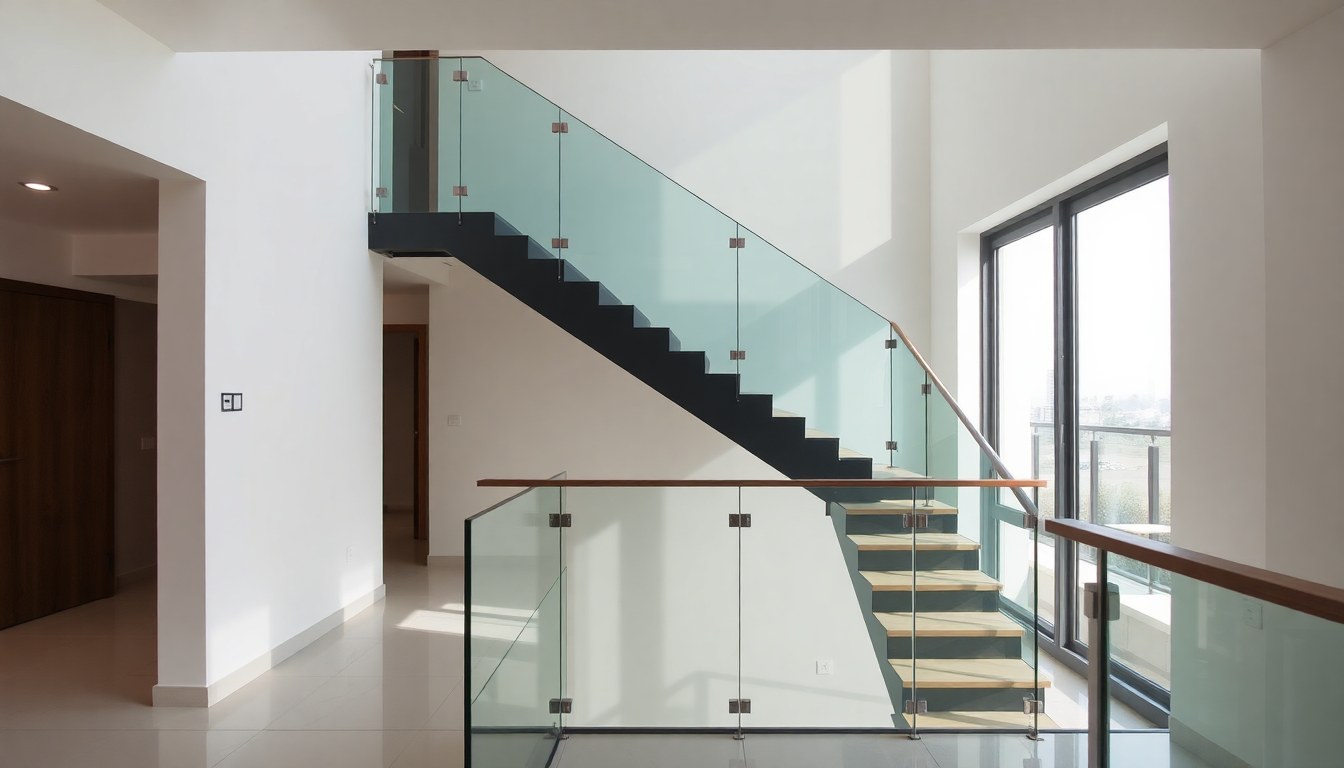 Glass Railings for Staircases: Safety Standards & Installation in High-Rise Homes