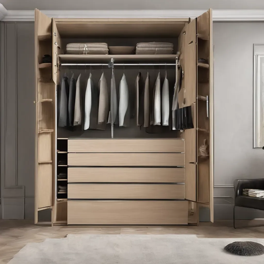Glass wardrobe with sleek hardware and hinges, showcasing modern design and quality from a supplier in Bangalore.
