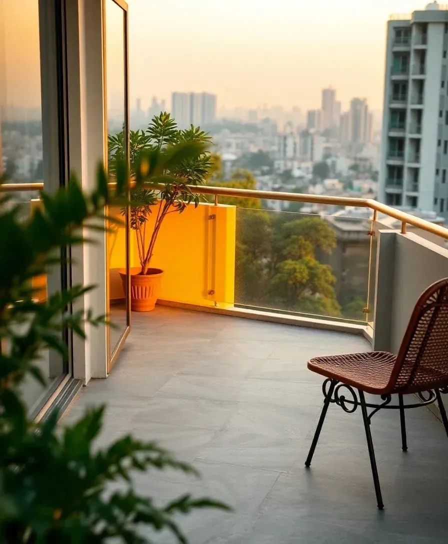 Frameless balcony railing, Jaipur