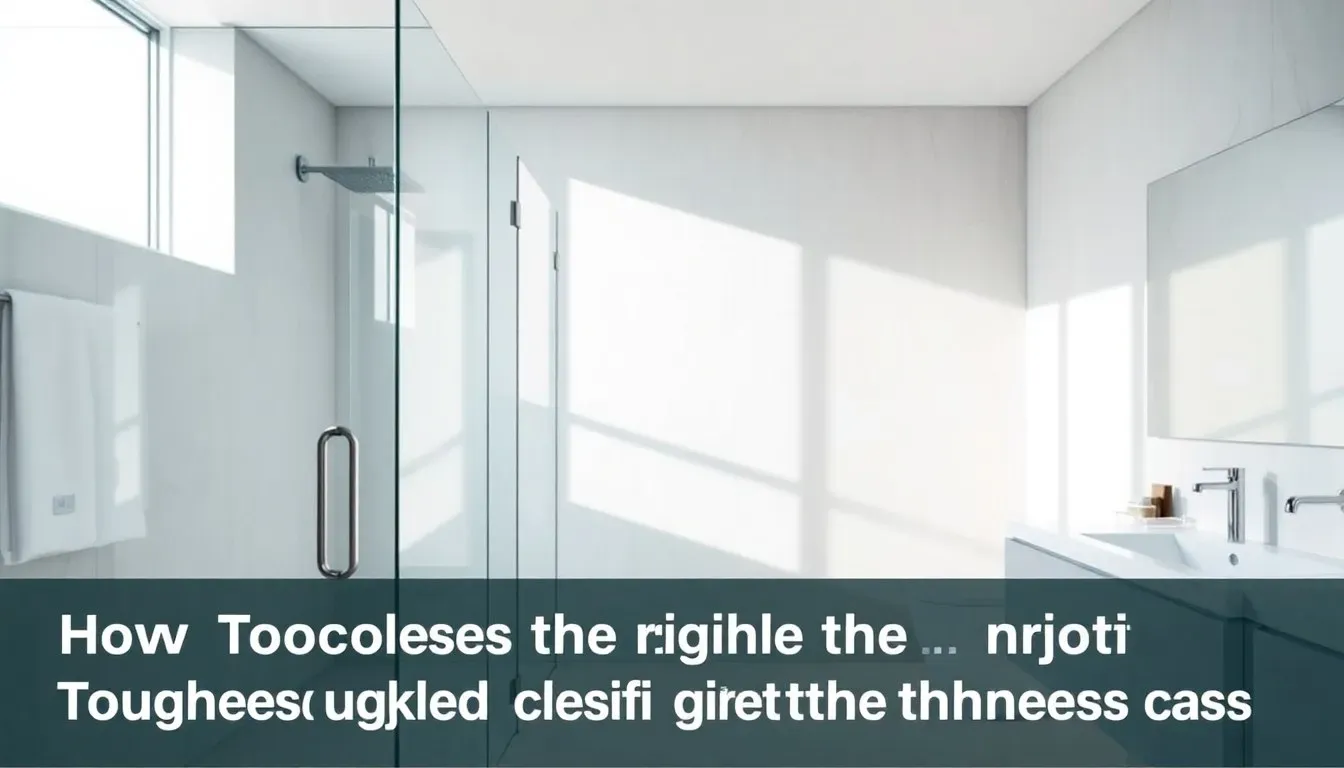 How to Choose the Right Toughened Glass Thickness for Shower Enclosures