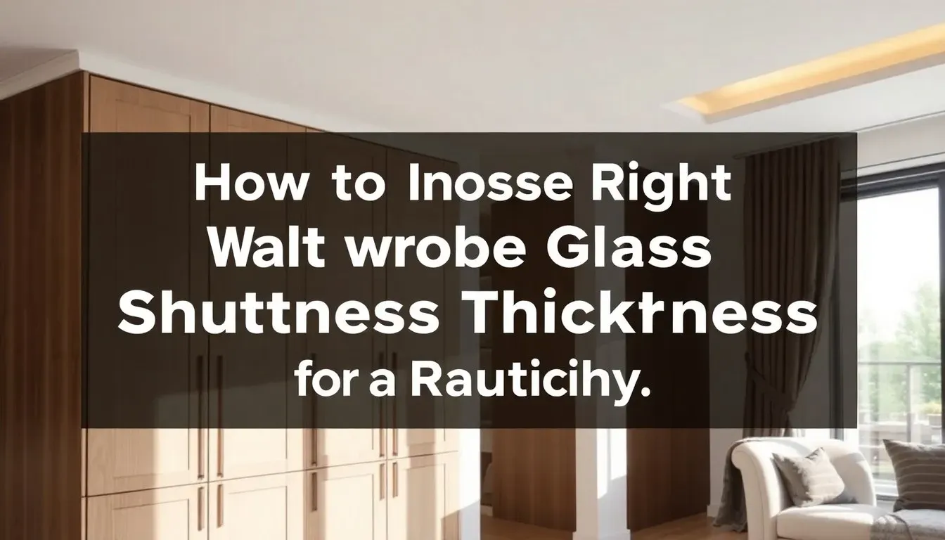 How to Choose the Right Wardrobe Glass Shutter Thickness for Durability