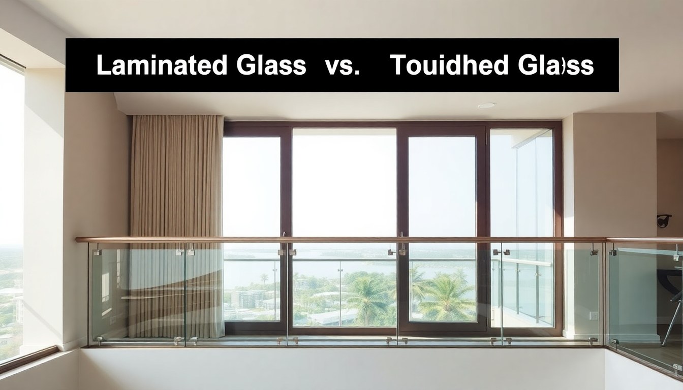 Laminated Glass vs. Toughened Glass for Balcony Railings: Safety Comparison