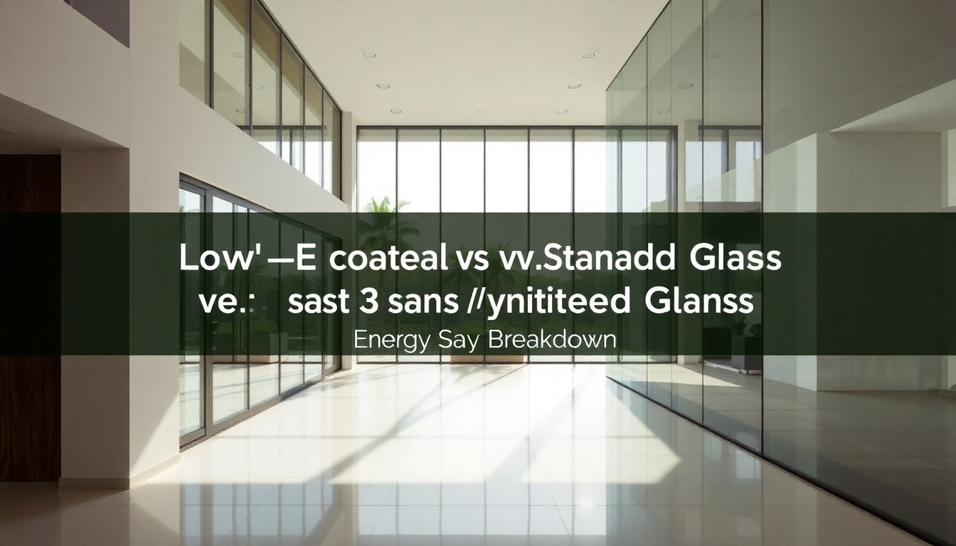 Low-E Coated Glass vs Standard Tinted Glass: Energy Savings Breakdown