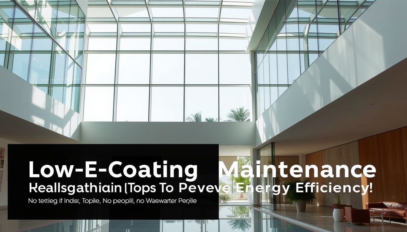 Low-E Coating Maintenance: Cleaning Tips to Preserve Energy Efficiency