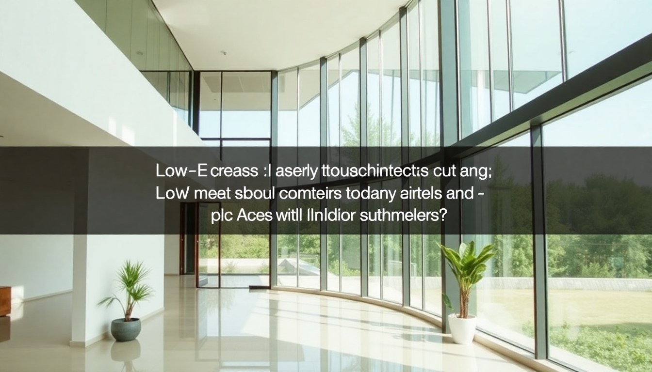 Low-E Glass Coating: Does It Really Cut AC Costs in Indian Summers?