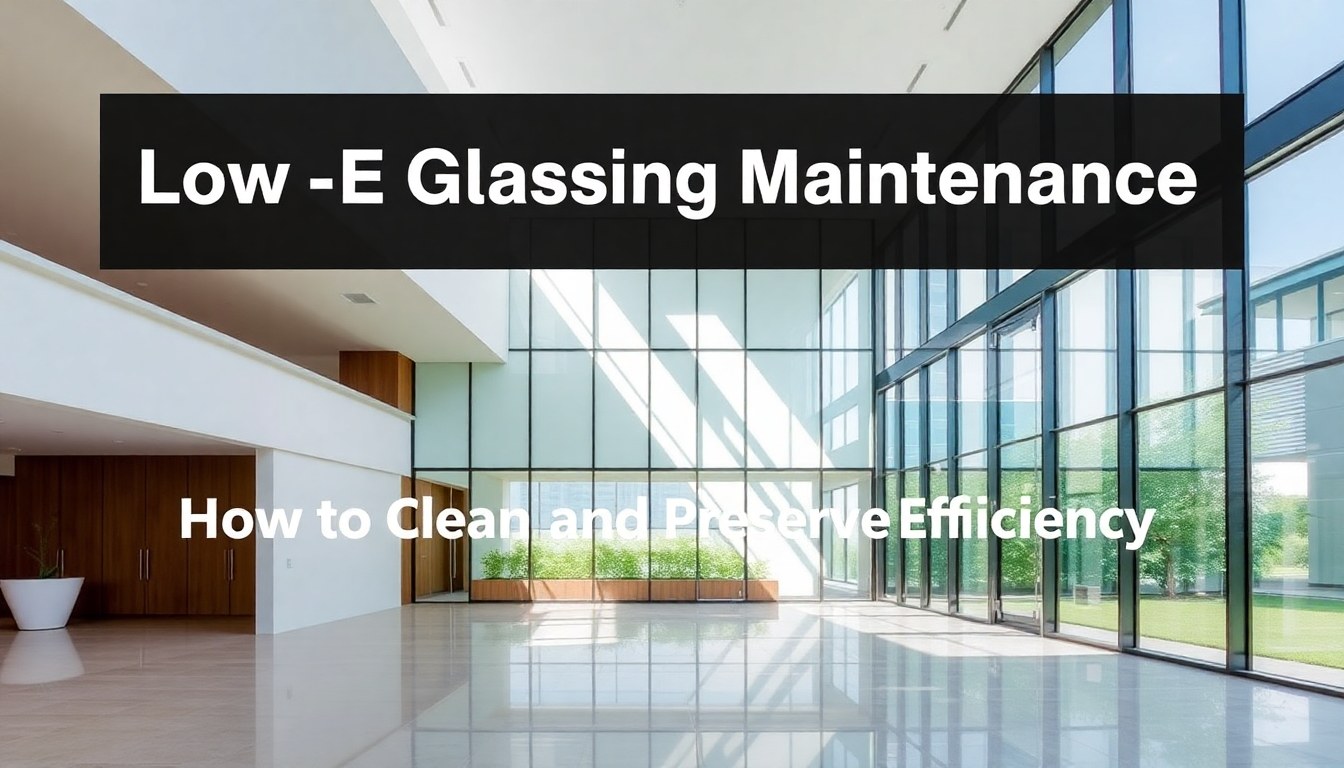 Low-E Glass Coating Maintenance: How to Clean and Preserve Efficiency