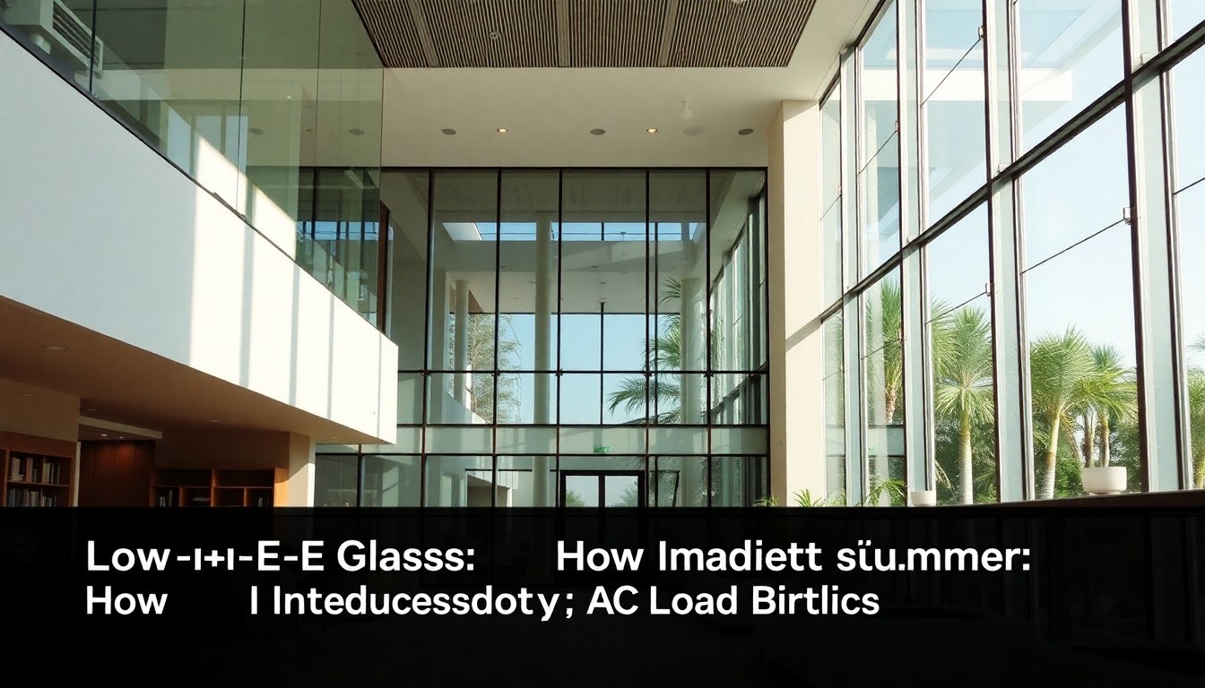 Low-E Glass for Indian Summers: How It Reduces AC Load & Costs