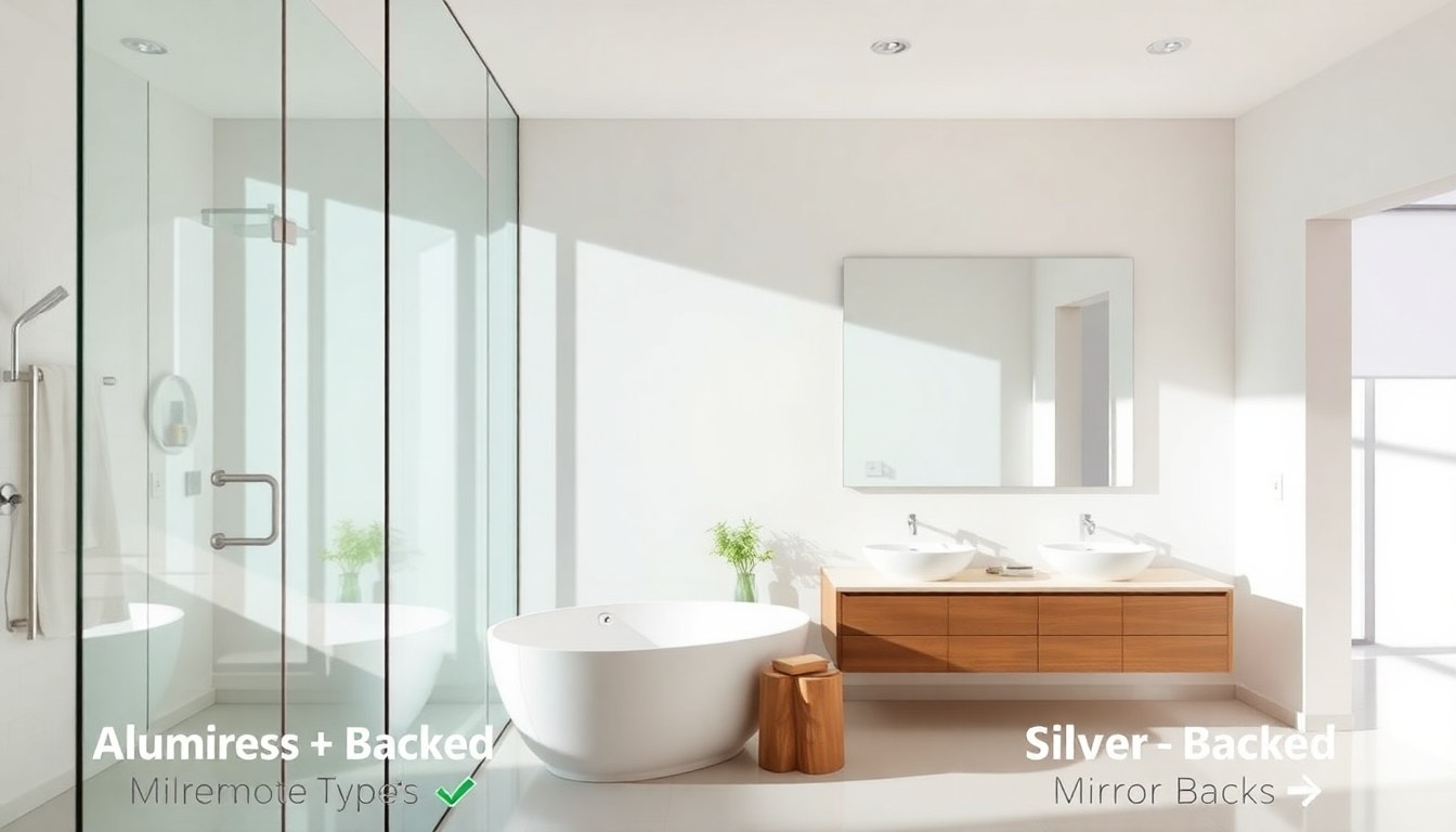 Mirror Glass Types for Bathrooms: Aluminum-Backed vs Silver-Backed Comparison