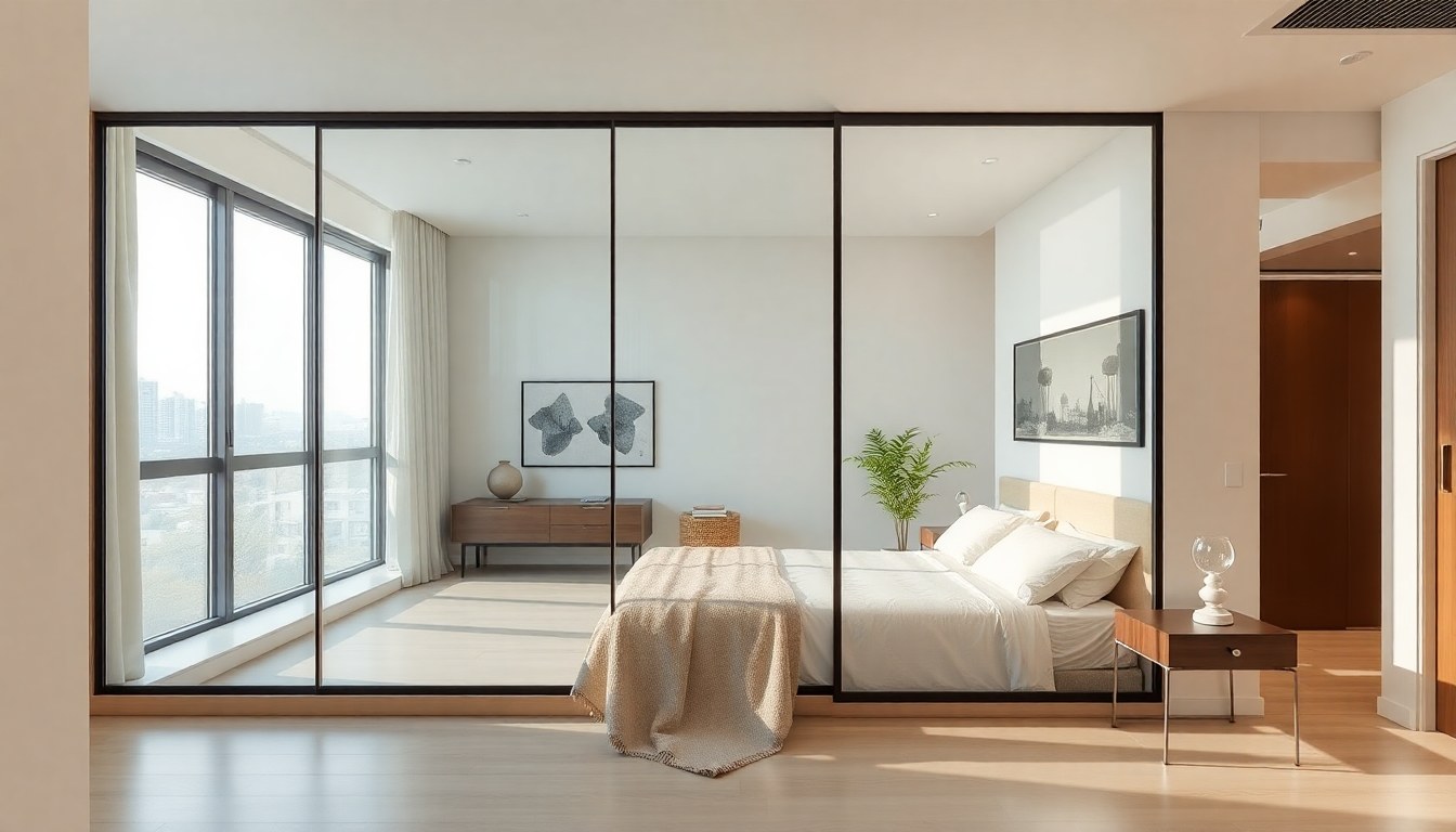 Mirrored Glass Partitions for Small Bedrooms: Depth Illusion & Design Rules