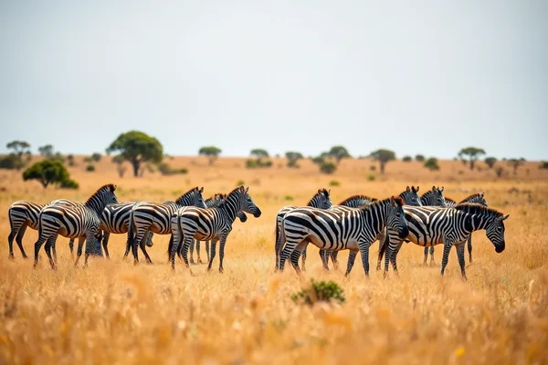 Zebras on the Savanna