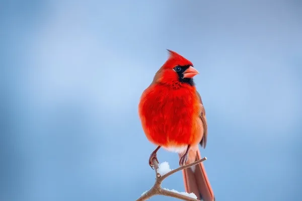 Cardinal on a Winter Branch