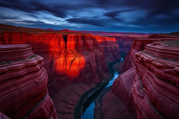 Desert Canyon at Twilight