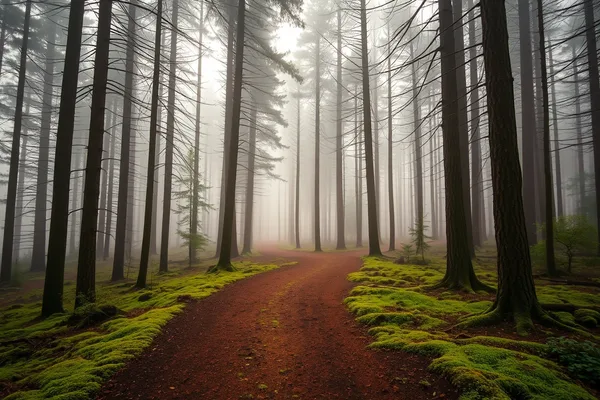 Foggy Forest Trail