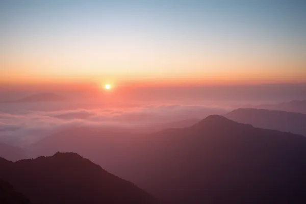 Misty Mountain Sunrise